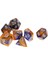 7 Adet Paketi Polyedral Dice D & D Rpg Mtg Parti Oyunu Oyuncak Mavi Sarı Set (Yurt Dışından) 2