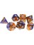 7 Adet Paketi Polyedral Dice D & D Rpg Mtg Parti Oyunu Oyuncak Mavi Sarı Set (Yurt Dışından) 4