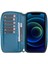 Mw Pouch Deri Telefon Kılıfı iPhone 12 Pro Max BRN4EF Mavi Rfıd 2