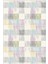 Modern Patchwork Gri Kaydırmaz Kesme Yıkanabilir Ince Halı 2