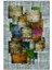Modern Patchwork Gri Kaydırmaz Kesme Yıkanabilir Ince Halı 2