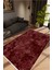 Modern Eskitme Bordo Kaydırmaz Kesme Yıkanabilir Ince Halı 1