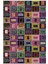 Modern Patchwork Mor Kaydırmaz Kesme Yıkanabilir Ince Halı 2