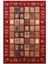 Kilim Desenli Otantik Eskitme Bordo Kaydırmaz Kesme Yıkanabilir Ince Halı 2