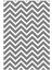 Modern Zig Zag Gri Kaydırmaz Kesme Yıkanabilir Ince Halı 2