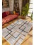 Modern Geometrik Kahverengi Kaydırmaz Kesme Yıkanabilir Ince Halı 1