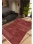 Modern Eskitme Bordo Kaydırmaz Kesme Yıkanabilir Ince Halı 1
