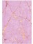 Taş Mermer Modern Gold Pembe Altın Kaydırmaz Kesme Yıkanabilir Ince Halı 2