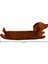 Karikatür Hayvan Dachshund Uzun Peluş Oyuncak - Kahverengi (Yurt Dışından) 2