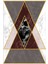 Modern Geometrik Altın Gold Gri Kaydırmaz Kesme Yıkanabilir Ince Halı 2