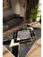 Modern Geometrik Altın Gold Gri Kaydırmaz Kesme Yıkanabilir Ince Halı 1
