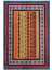 Kilim Desenli Otantik Eskitme Bordo Kaydırmaz Kesme Yıkanabilir Ince Halı 2