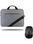 TL20004 15.6" Laptop Notebook Çantası Açık Gri+Kablosuz Mouse 1