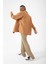Oversize Kapitone Camel Gömlek 5