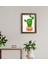 Gift Kaktüs Tasarımlı Doğal Masif Ahşap Çerçeveli Tablo 30 x 40 cm - 16 4
