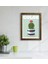 Gift Kaktüs Tasarımlı Doğal Masif Ahşap Çerçeveli Tablo 30 x 40 cm - 4 3