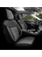 Comfortline Design Airbag Dikişli Ekstra Destekli Gerçek Taytüyü Süet Premium Oto Koltuk Kılıfı Gri-Siyah 2