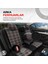 Gti Sports Design Airbag Dikişli Ekstra Destekli Özel Jacquard Kumaş Oto Koltuk Kılıfı Kırmızı-Siyah 4