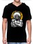 Büyük Şef Kapüşonlu Siyah Kısa Kollu Erkek T-Shirt 1