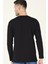 T8588 Dewberry Bisiklet Yaka Erkek Sweatshirt-Siyah 2