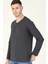 T8587 Dewberry V Yaka Erkek Sweatshirt-Antrasit 5