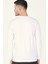 T8587 Dewberry V Yaka Erkek Sweatshirt-Beyaz 2