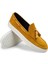 Hakiki Süet Sarı Püsküllü Erkek Sneaker 3