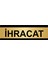 Ihracat 5 x 20CM Altın Renk Metal Yönlendirme Levhası 1