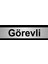 Görevli 10 x 20CM Gümüş Renk Metal Yönlendirme Levhası 1