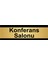 Konferans Salonu 10 x 20CM Altın Renk Metal Yönlendirme Levhası 1