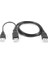Harici Diskler Için Y Kablo 3 Uçlu USB 2.0 Kablo 1