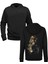 Tiger Dijital Baskılı Siyah Ön Arka Baskılı Sweatshirt 1