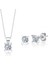 1.50 Karat Mia Zirconia Markiz Esinti Ikili Tektaş Gümüş Set 1