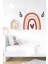 Çift Dallı ve Kalpli Gökkuşağı Çocuk Bebek Odası Duvar Sticker 3