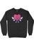 Kanatlı Melek Kalp Siyah Sweatshirt 1