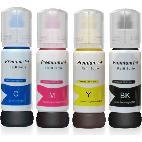 Photo Ink Epson 103 Uyumlu 4 Renk Takım Photoınk Mürekkep -L1210-L1250-L3210-L3211-L3250-L3251-L3256-L3260-L5290-L5296