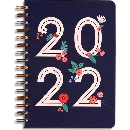Matt Notebook A5 2022 Yılı Haftalık Ajanda 12 Aylık Lacivert
