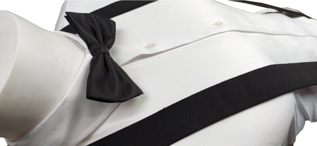 Elegante Cravatte Siyah Renk Pantolon Askısı ve Papyon Seti görsel 2