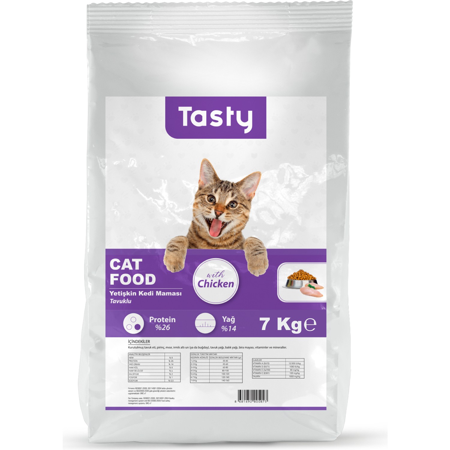 Tasty Tavuklu Yetiskin Kedi Mamasi 7 Kg Fiyati Taksit Secenekleri