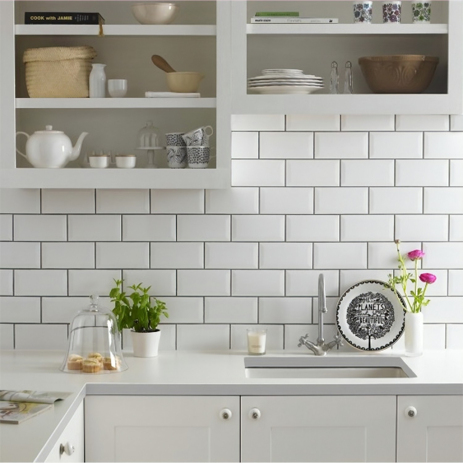 Golden Tile Metrotiles белый 10x20