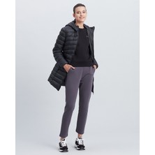 Skechers W Essential Maxi Length Hooded Jacket Kadın Siyah Mont S212005-001