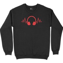 Cix Kırmızı Kulaklık Siyah Sweatshirt