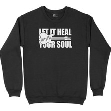Cix Pembe Let It Heal Your Soul Siyah Sweatshirt