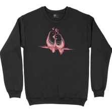Cix Çifte Kumrular Siyah Sweatshirt