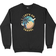 Cix Let's Go Travel Siyah Sweatshirt