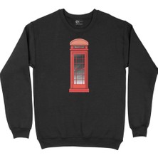 Cix Ingiltere Telefon Kulübesi Siyah Sweatshirt