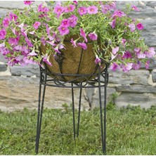 Bahçem Metal Ferforje Saksılık Çiçeklik Dekoratif Saksı Standı 1 Adet 26X26X37CM