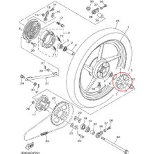 Yamaha YBR125 Damper Takozu 1 Takım 1KLF536400