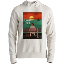 Alfa Tshirt Forrest Gump Resim Baskılı Ekru Çocuk Sweatshirt