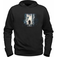 Alfa Tshirt Hitman Baskılı Çocuk Siyah Sweatshirt